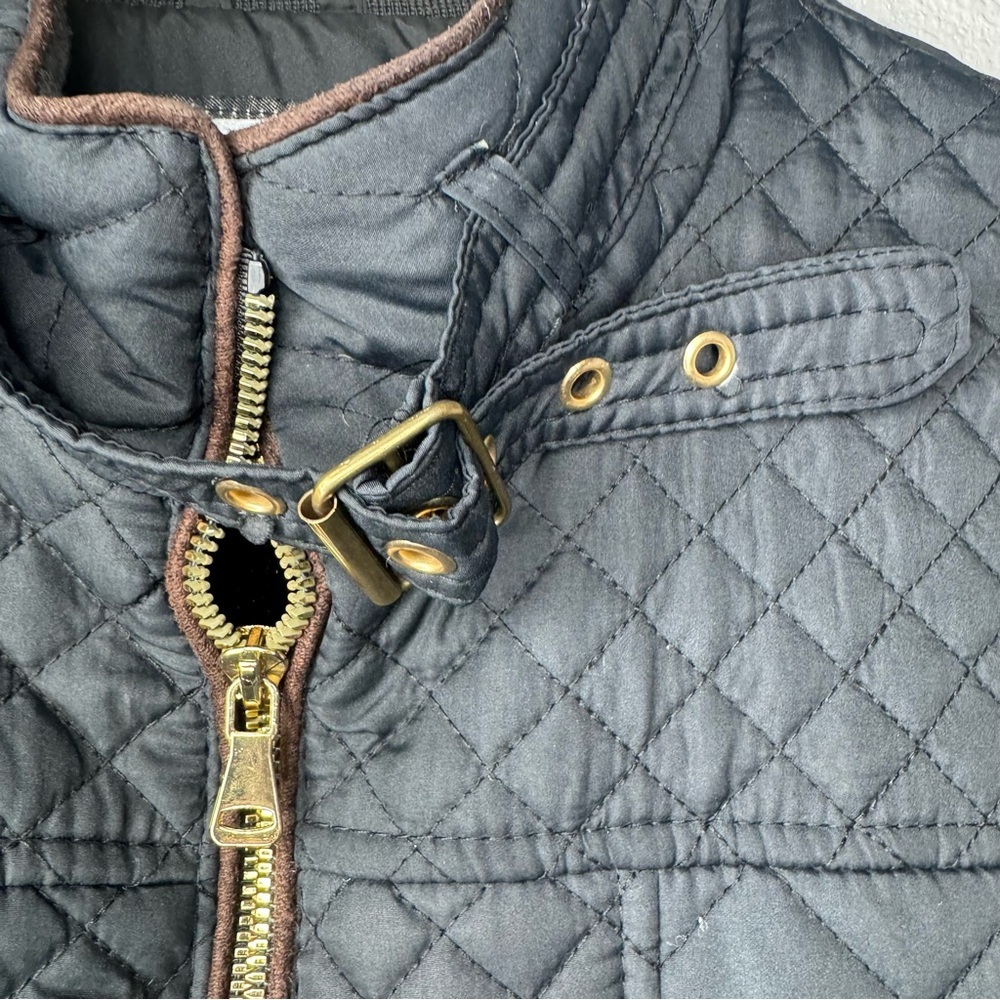 Royalty For Me Black Quilted Puffer Jacket Woman’s PL - Picture 10 of 16
